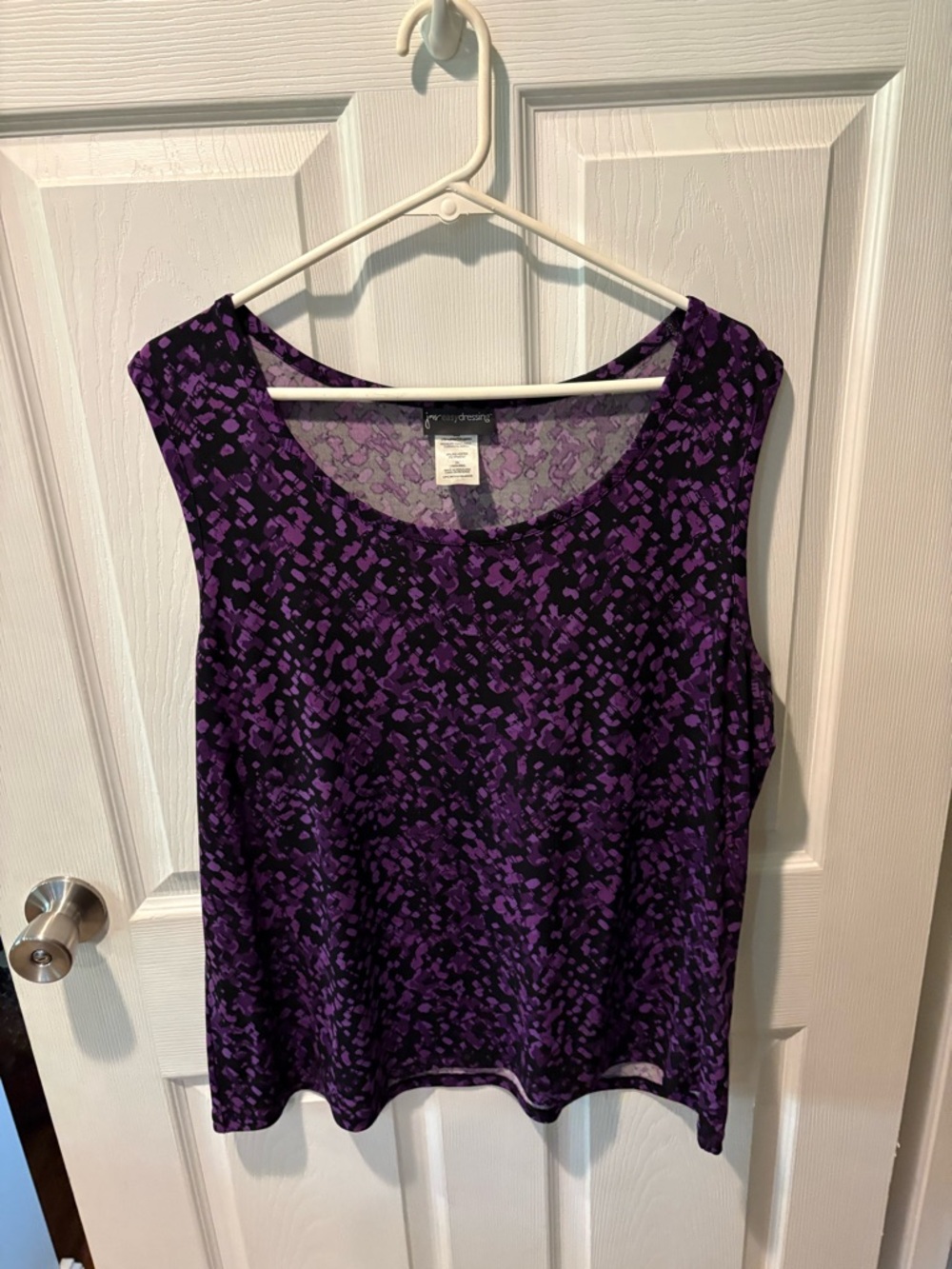 Purple and Black Blouse 2x